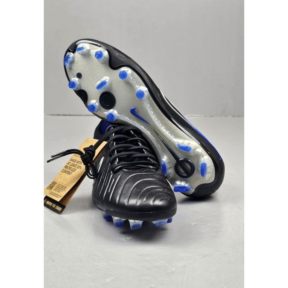 Nike Tiempo Legend 10 Elite FG Soccer Cleats Mens 7.5 Black Blue DV4328-040 NWT - Picture 6 of 8